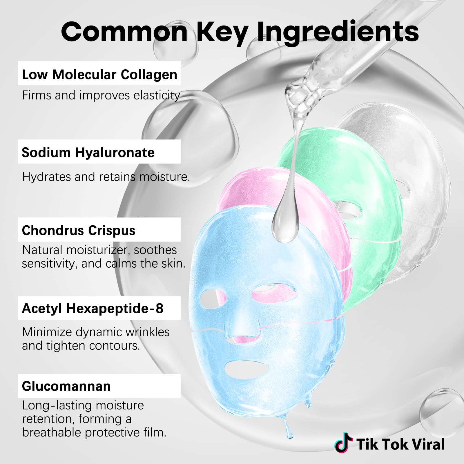 ISTON bio-collagen mask boosts elasticity and firmness.