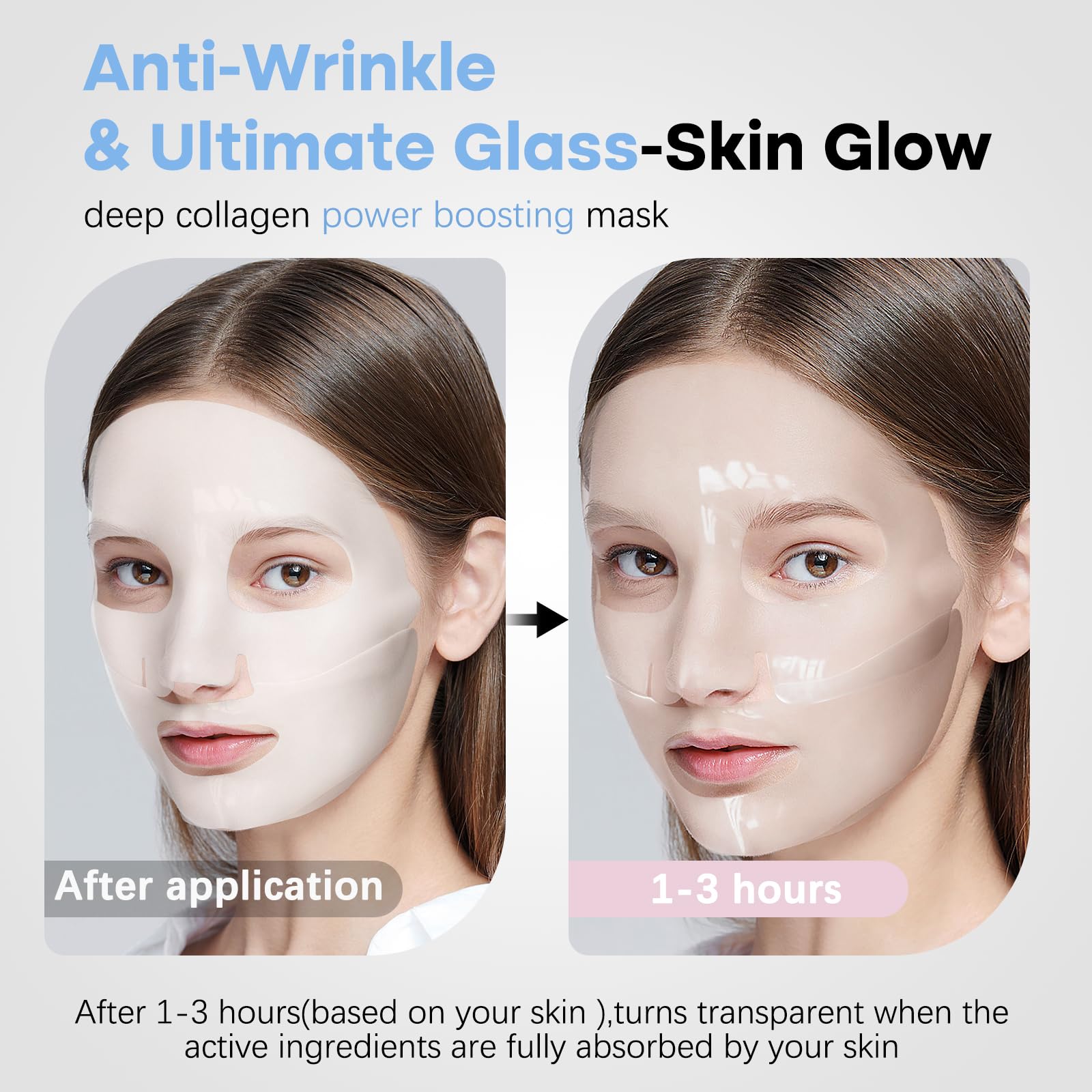 ISTON hydrating mask being applied for deep moisture.