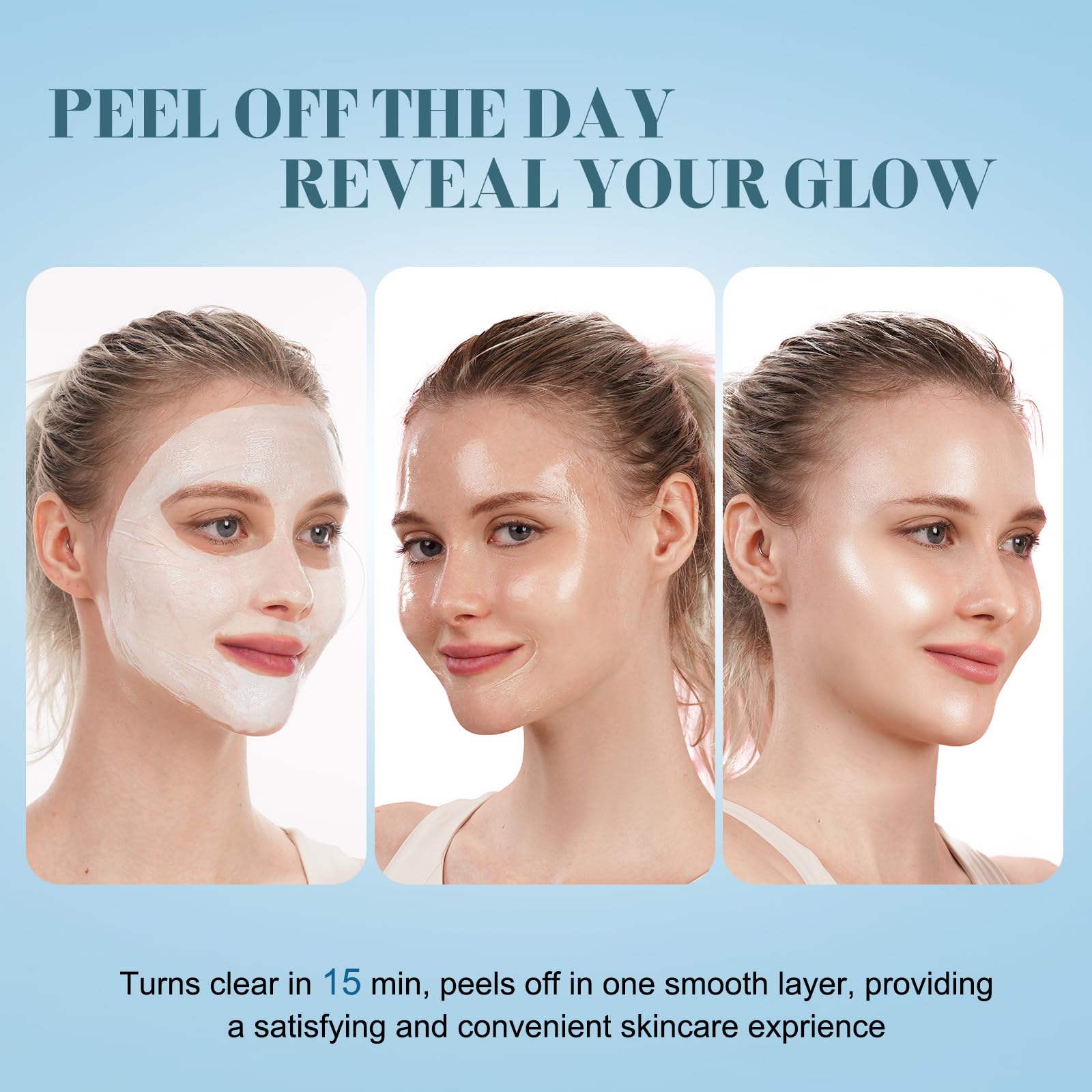 ISTON Peel-off mask after-use close-up reveals refreshed skin