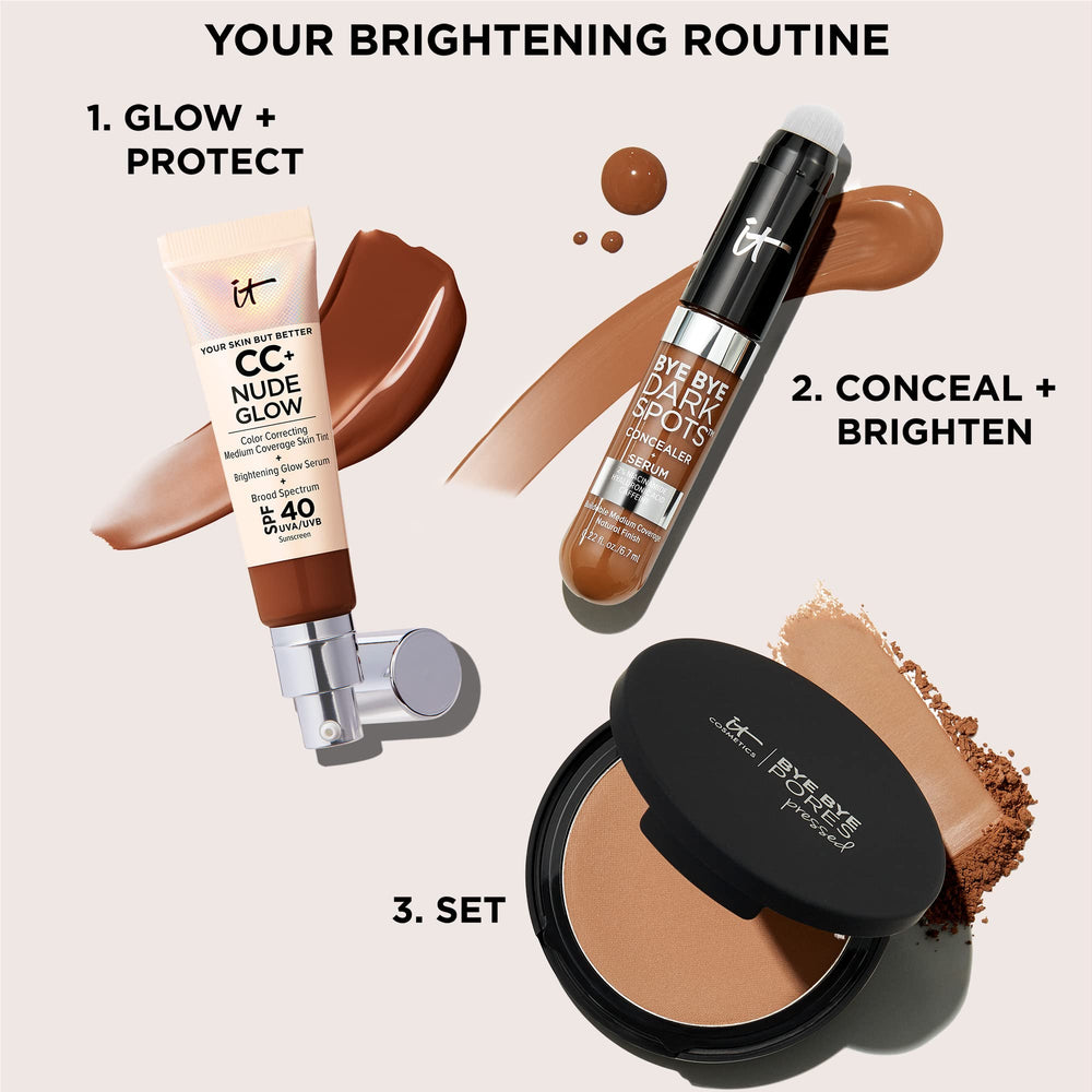 IT Cosmetics Bye Bye Dark Spots Concealer travel-friendly compact.