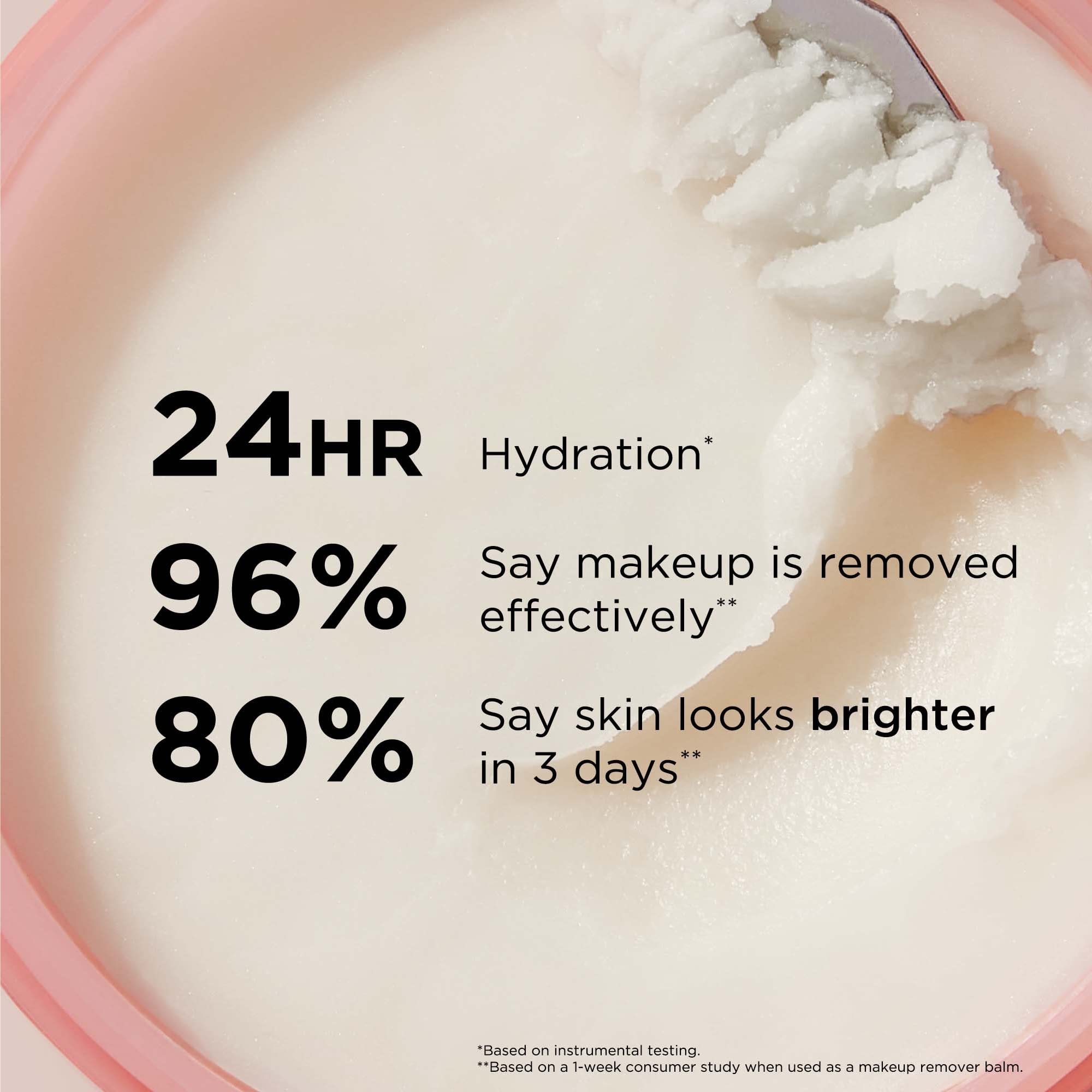 Balm applied as a 10-minute mask for enhanced hydration.