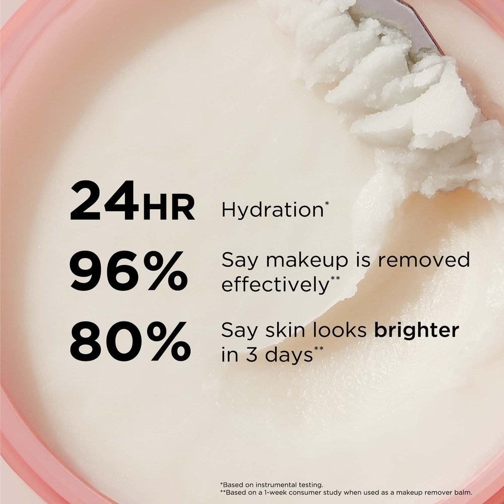 Balm applied as a 10-minute mask for enhanced hydration.