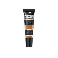 IT Cosmetics Bye Bye Under Eye Concealer Rich Amber tube highlighting long-wearing, water-resistant formula.