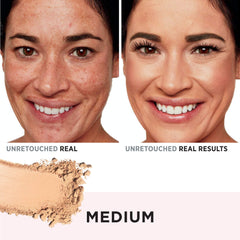 IT Cosmetics CC+ Airbrush Powder Medium skin swatch for natural tone