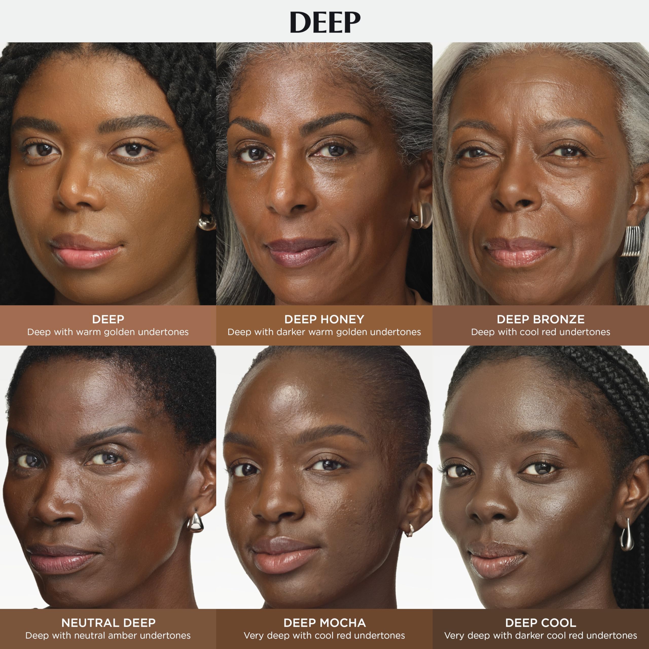 IT Cosmetics CC+ Nude Glow Deep Cool swatches-on-cheek reveal even radiance