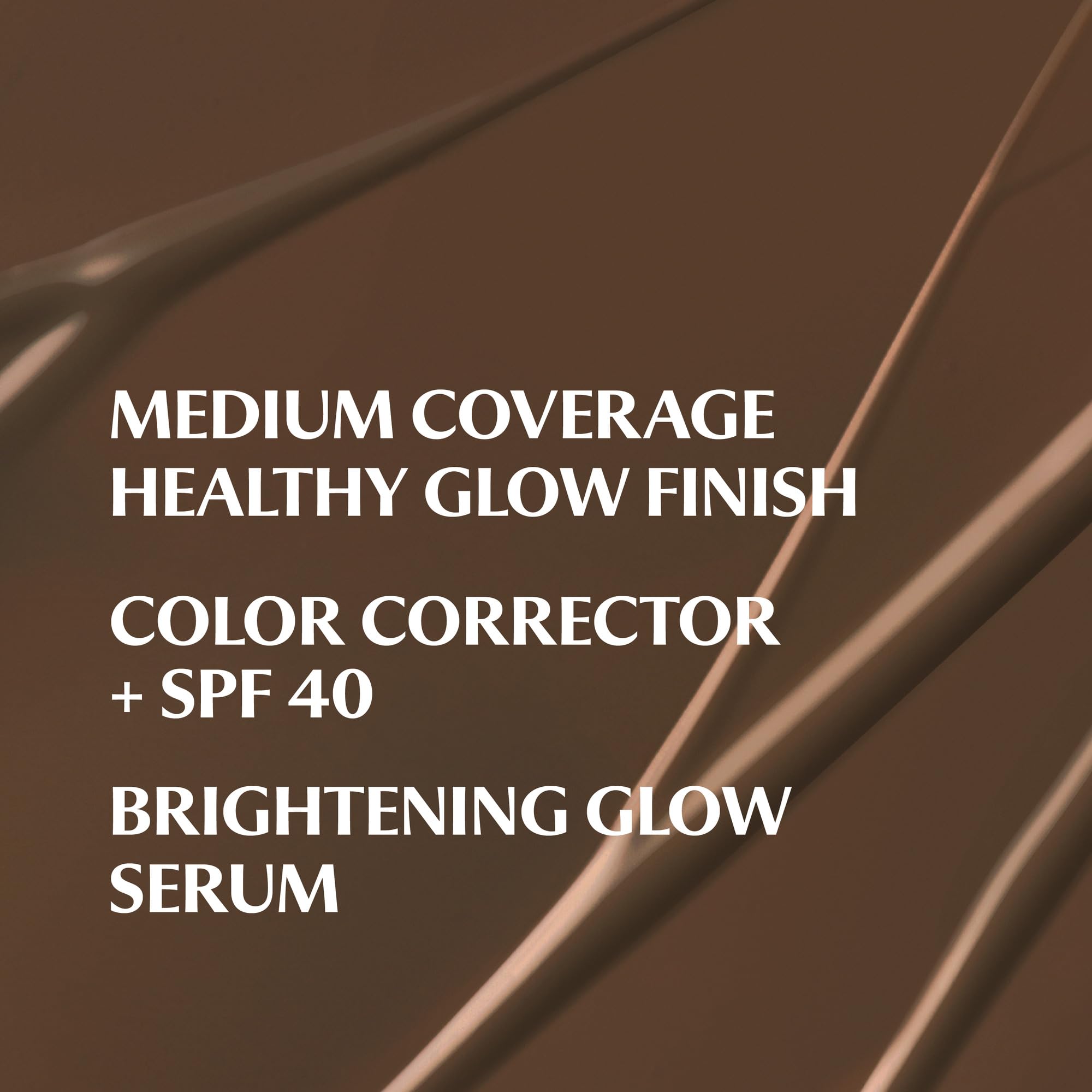 IT Cosmetics CC+ Nude Glow Deep Cool swirl-on-skin demonstrating luminous coverage