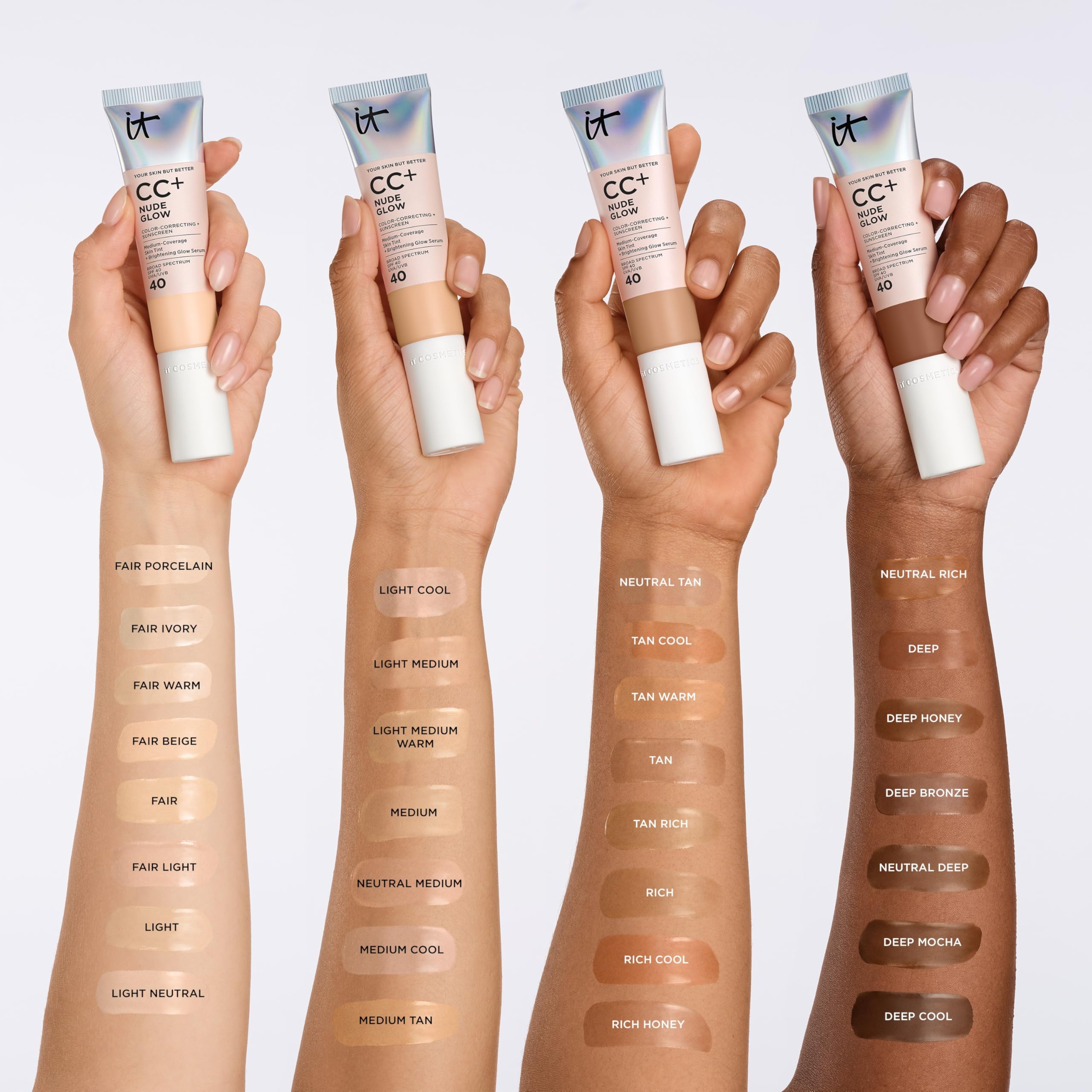Hydratation 24 heures assurée par IT Cosmetics CC+ Nude Glow