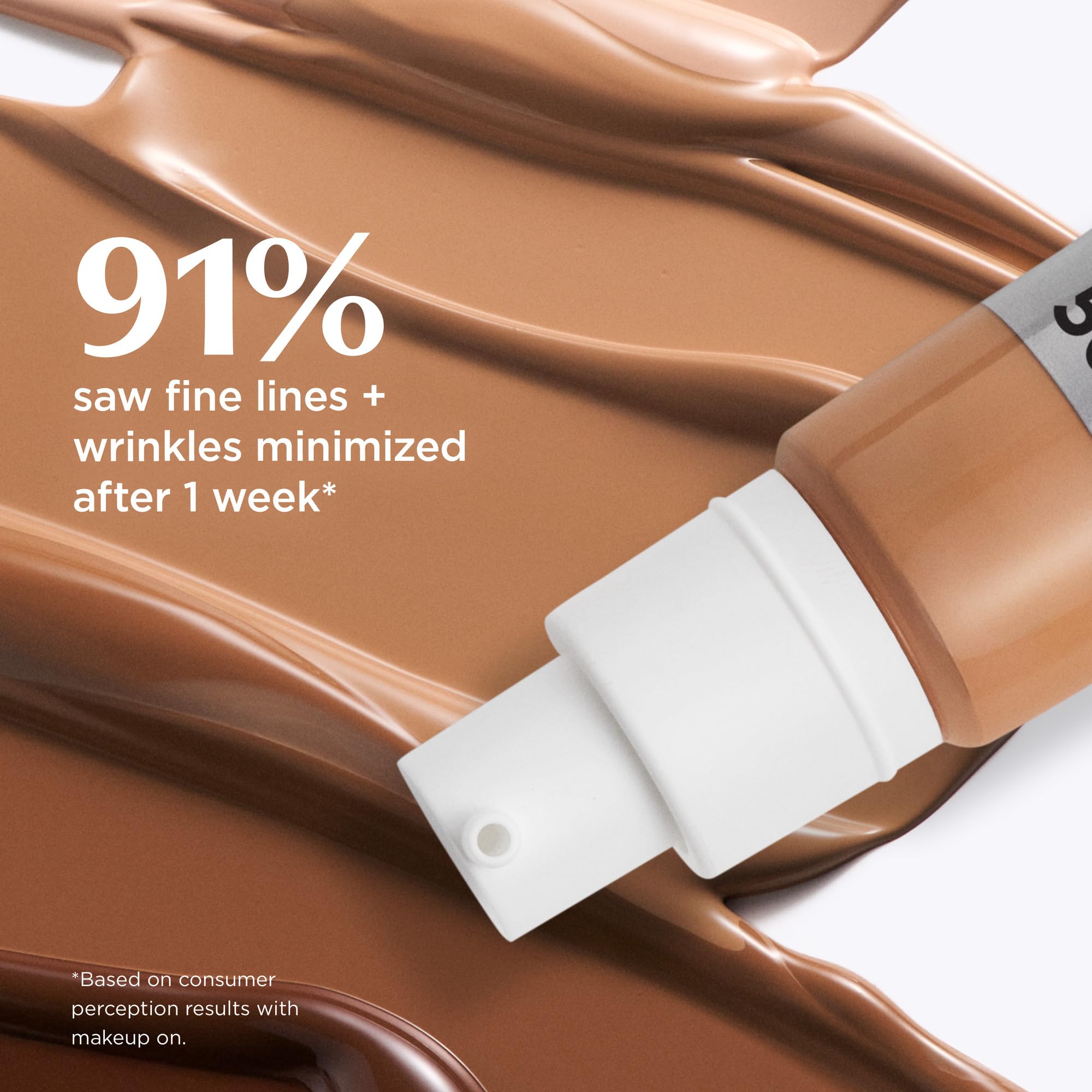 IT Cosmetics CC+ Cream fingertip dab reveals creamy texture.