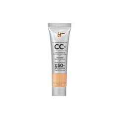 IT Cosmetics CC+ Cream Travel bottle-pump offers SPF 50+ protection with full coverage
