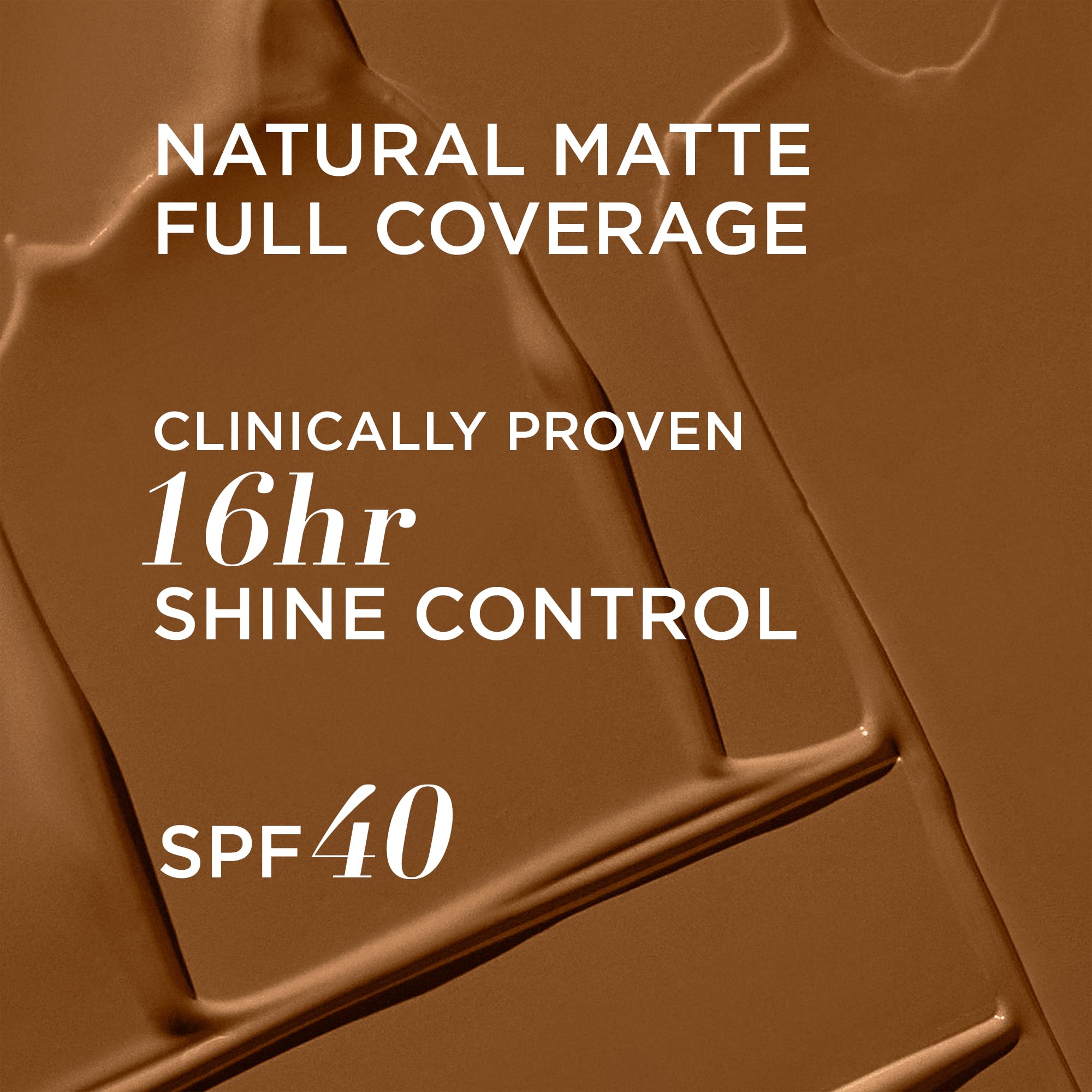 Swirl of IT Cosmetics CC+ Natural Matte Deep Honey texture showing pore blur