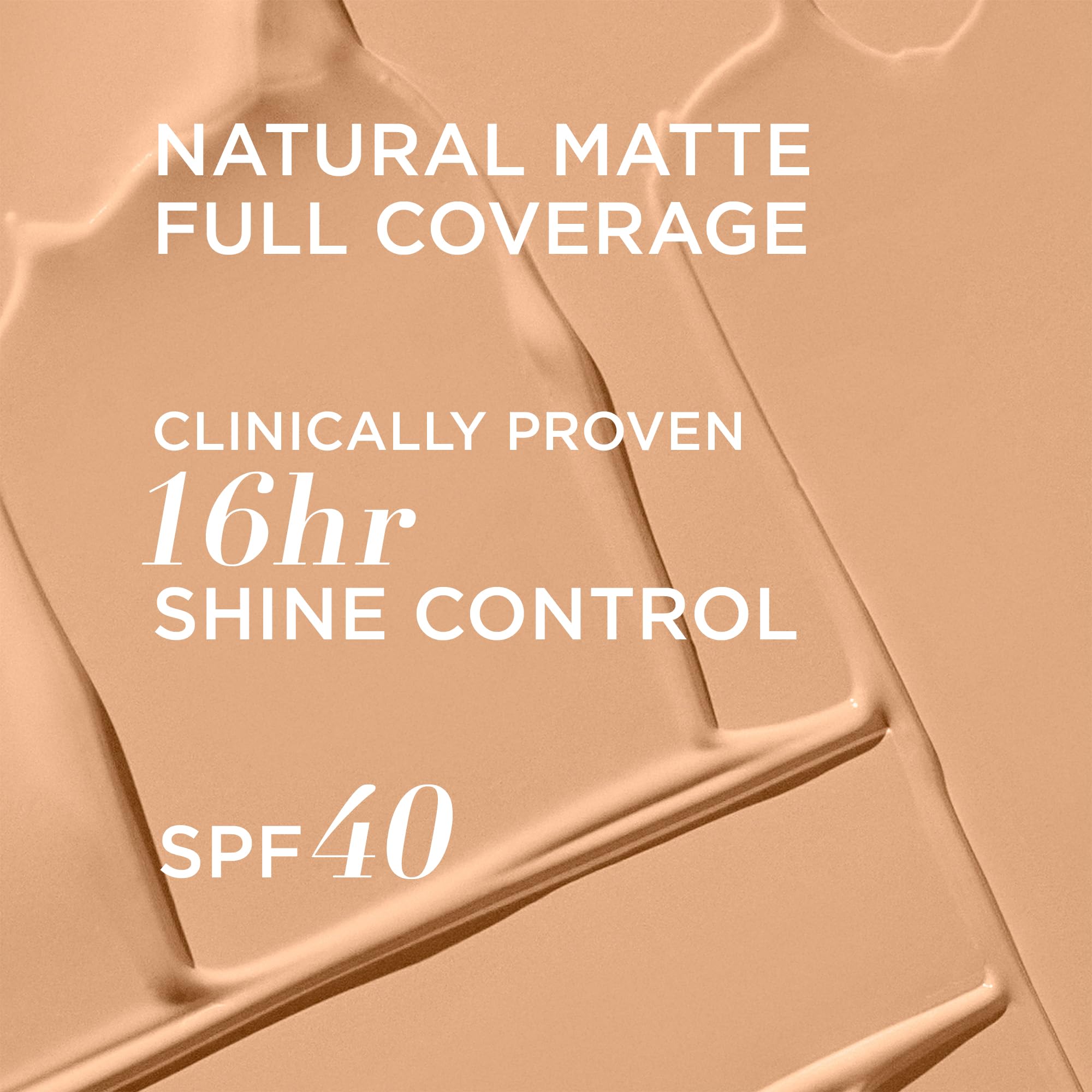 IT Cosmetics CC+ Natural Matte SPF 40 medium swatch on skin showing color correction.