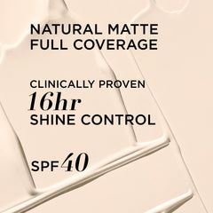 IT Cosmetics CC+ Natural Matte swatch on skin showing color correction and shine control