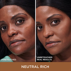 IT Cosmetics CC+ Natural Matte texture swirl shows seamless blend and pore minimization.