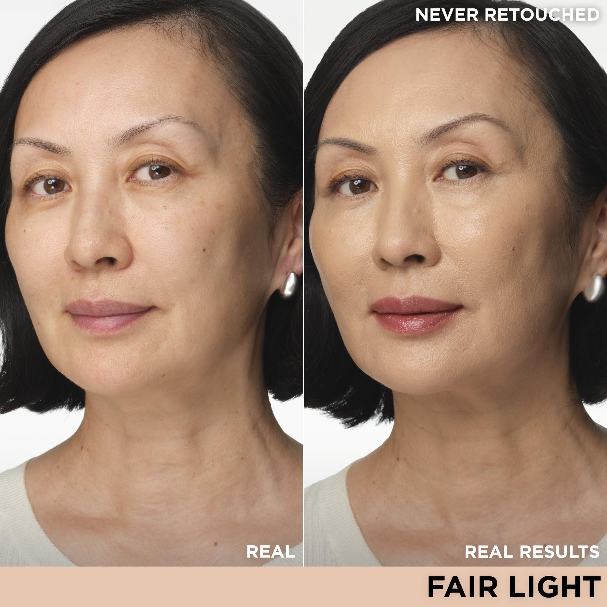 IT Cosmetics CC+ Travel swatches in Fair Light show natural color correction