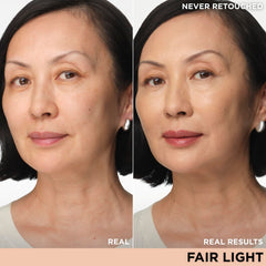 IT Cosmetics CC+ Travel swatches in Fair Light show natural color correction