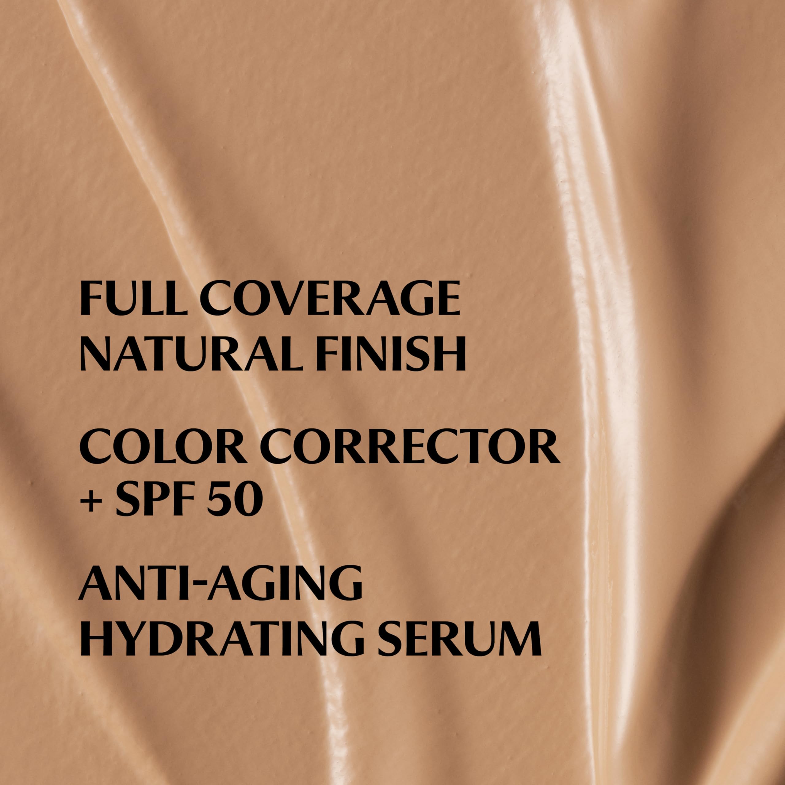 IT Cosmetics CC+ Cream Travel Tan texture on skin demonstrates buildable coverage.