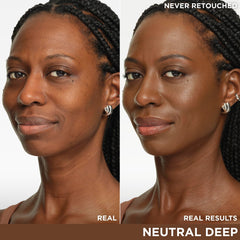 CC+ Cream texture swirl showing creamy full-coverage blend for a natural finish