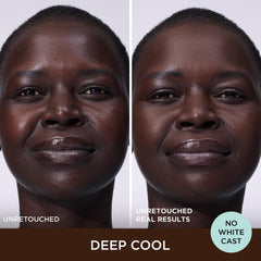 IT Cosmetics CC+ Natural Matte Deep Cool swatches showing even color correction.
