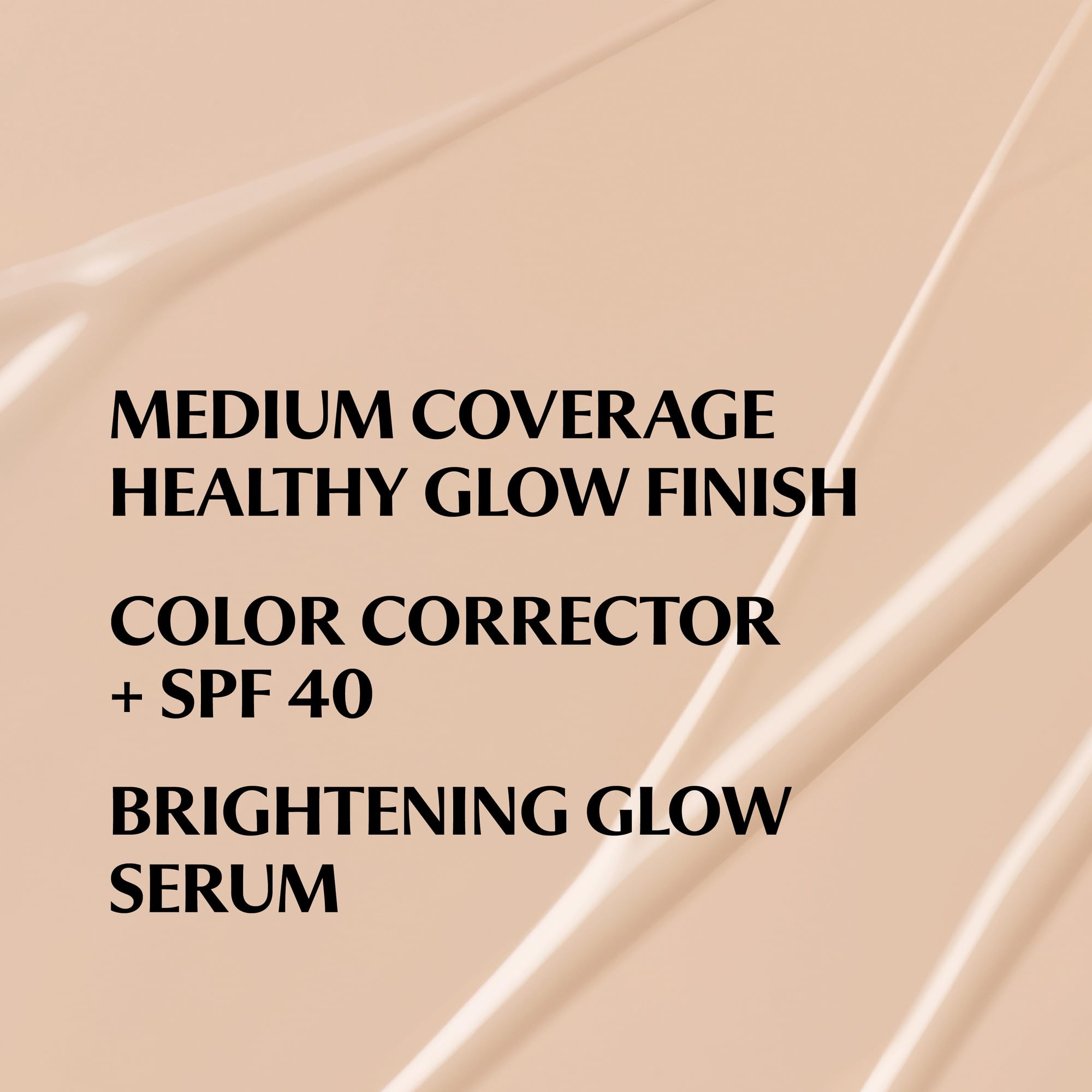 Application with brush to build medium coverage for a glowing finish