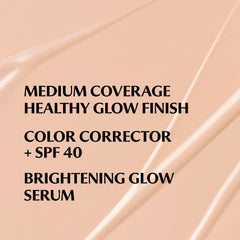 Application with brush to build medium coverage for a glowing finish