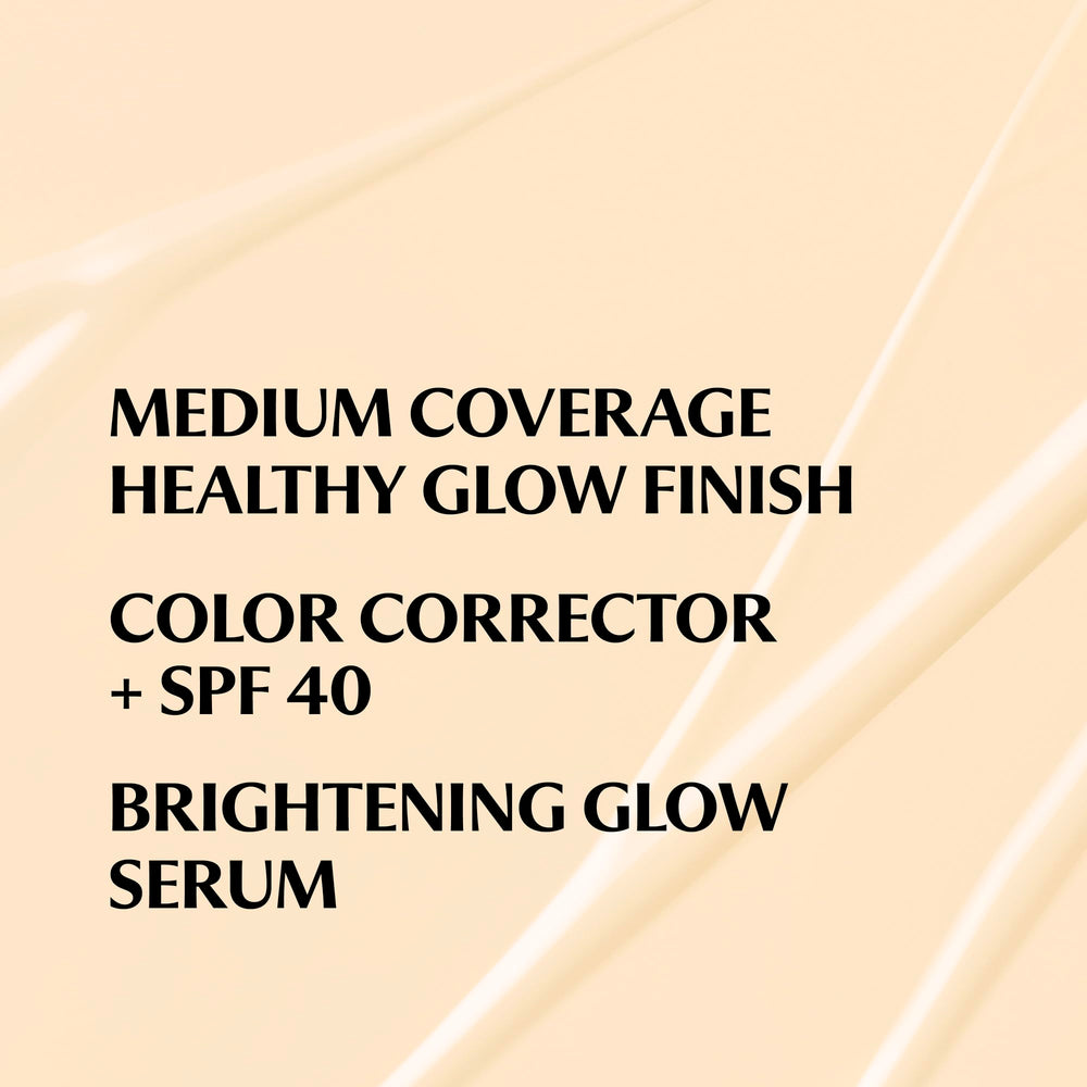 Nude Glow finish on skin with a soft, luminous look