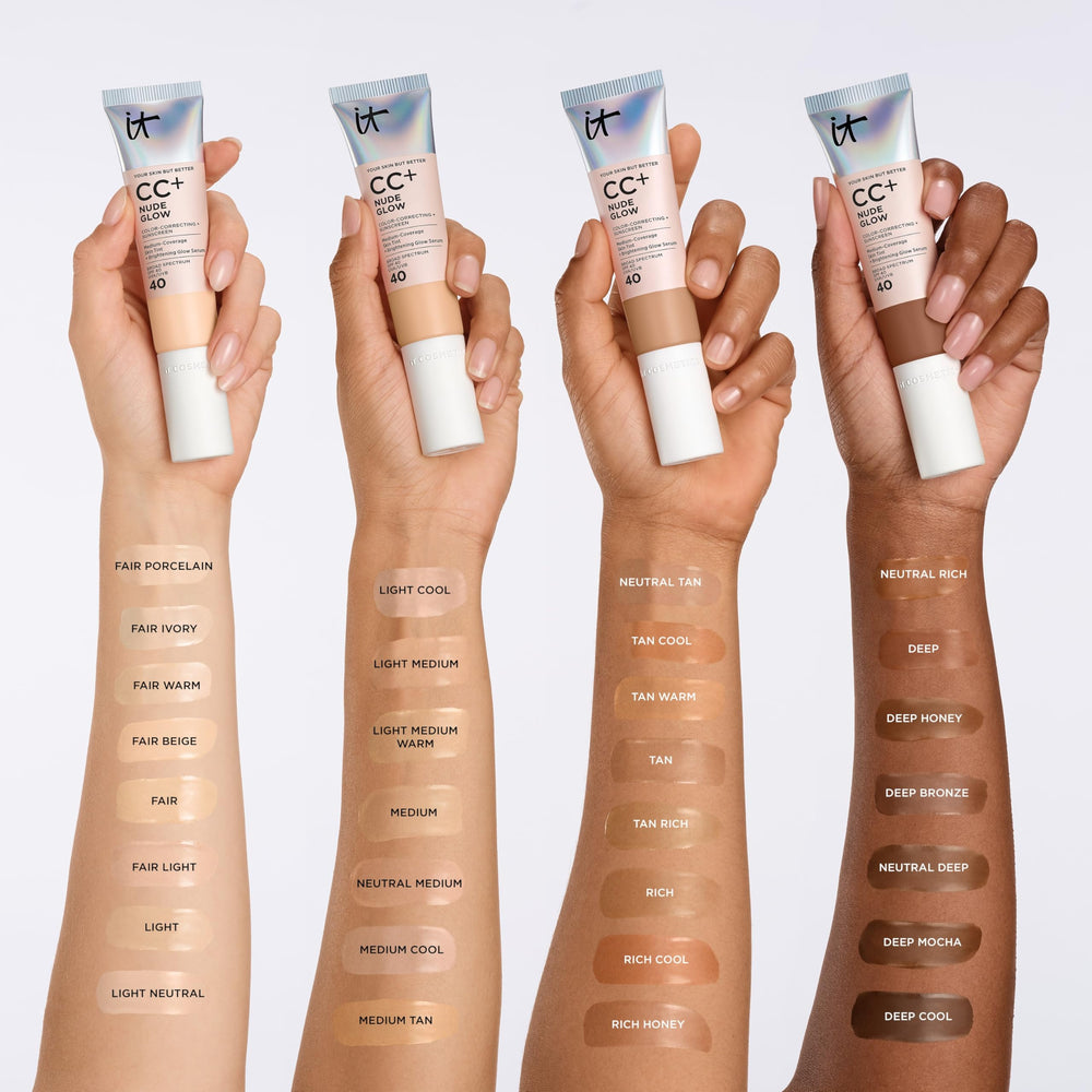 SPF 40 label and talc-free formula protecting and soothing skin
