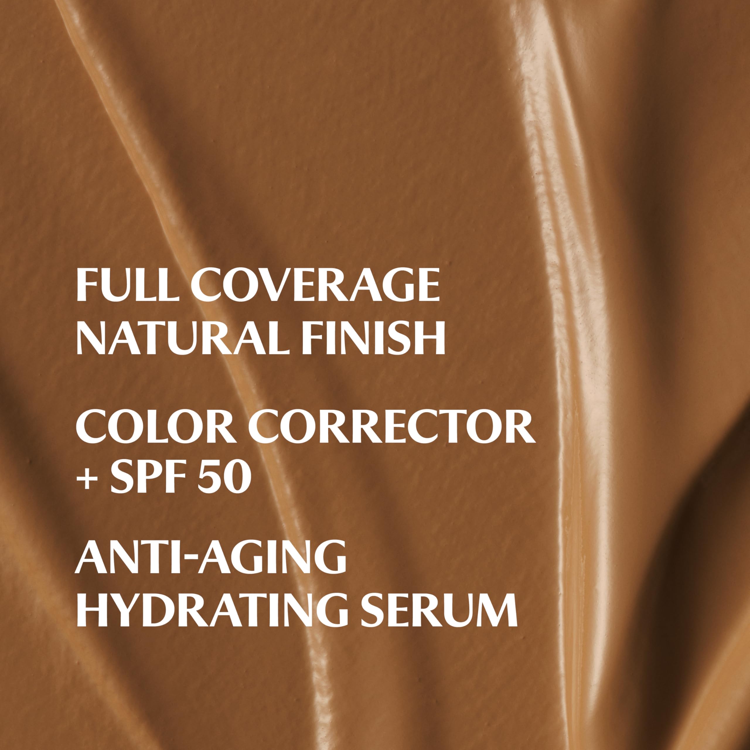 Deep Honey swatch on skin demonstrates color correction and natural finish