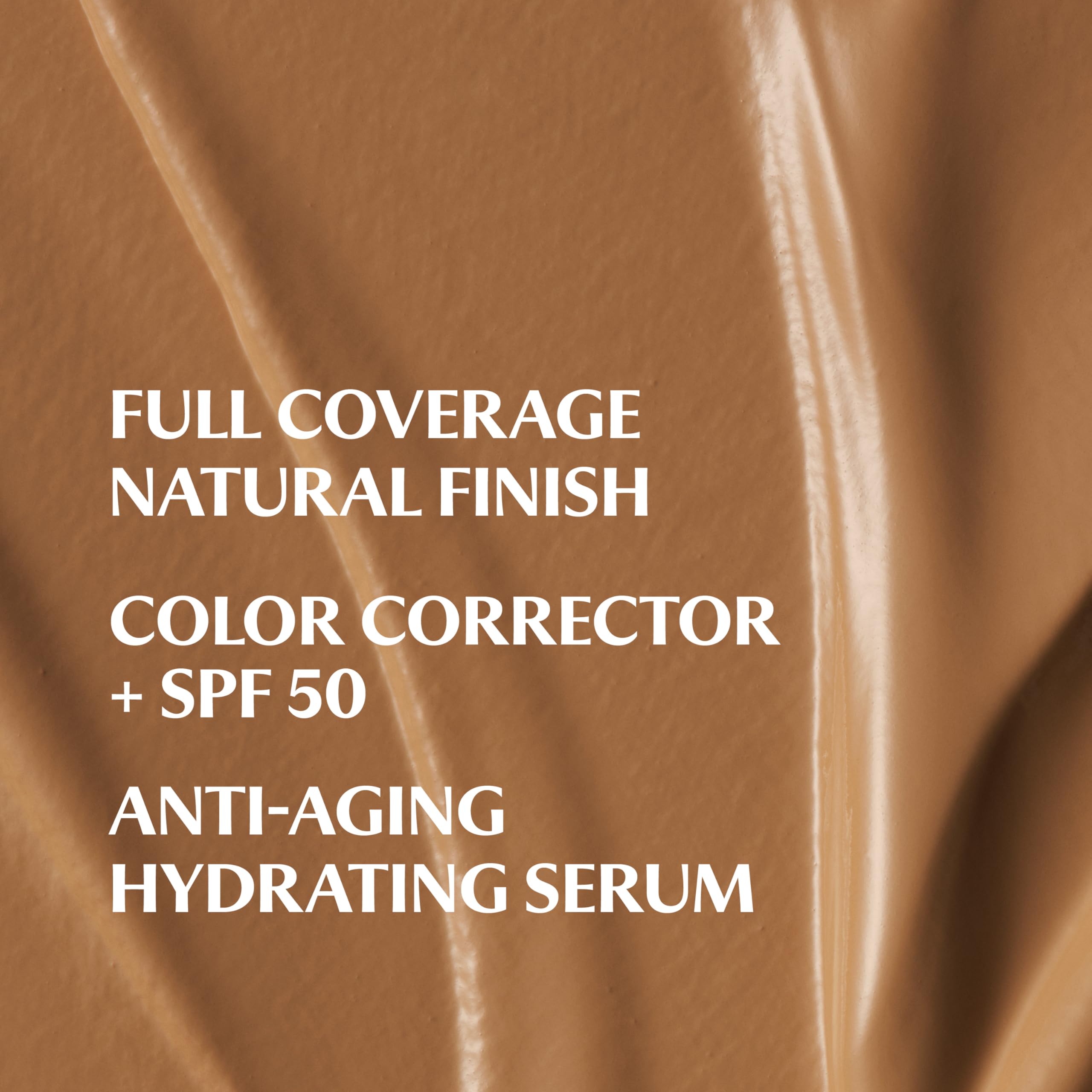 IT Cosmetics CC+ Cream Travel close up swirl demonstrates blended, seamless finish.