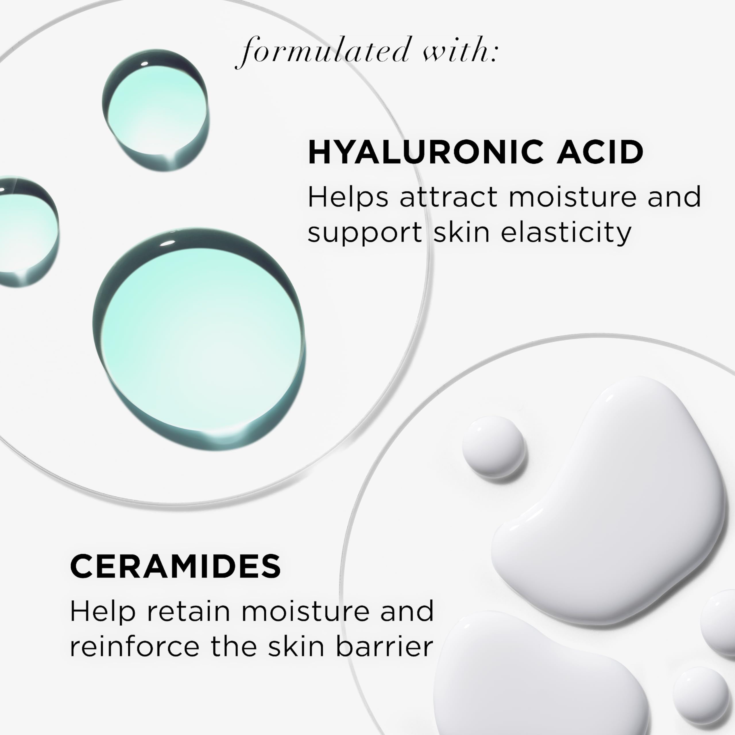 IT Cosmetics Confidence in a Cleanser hyaluronic acid hydration graphic