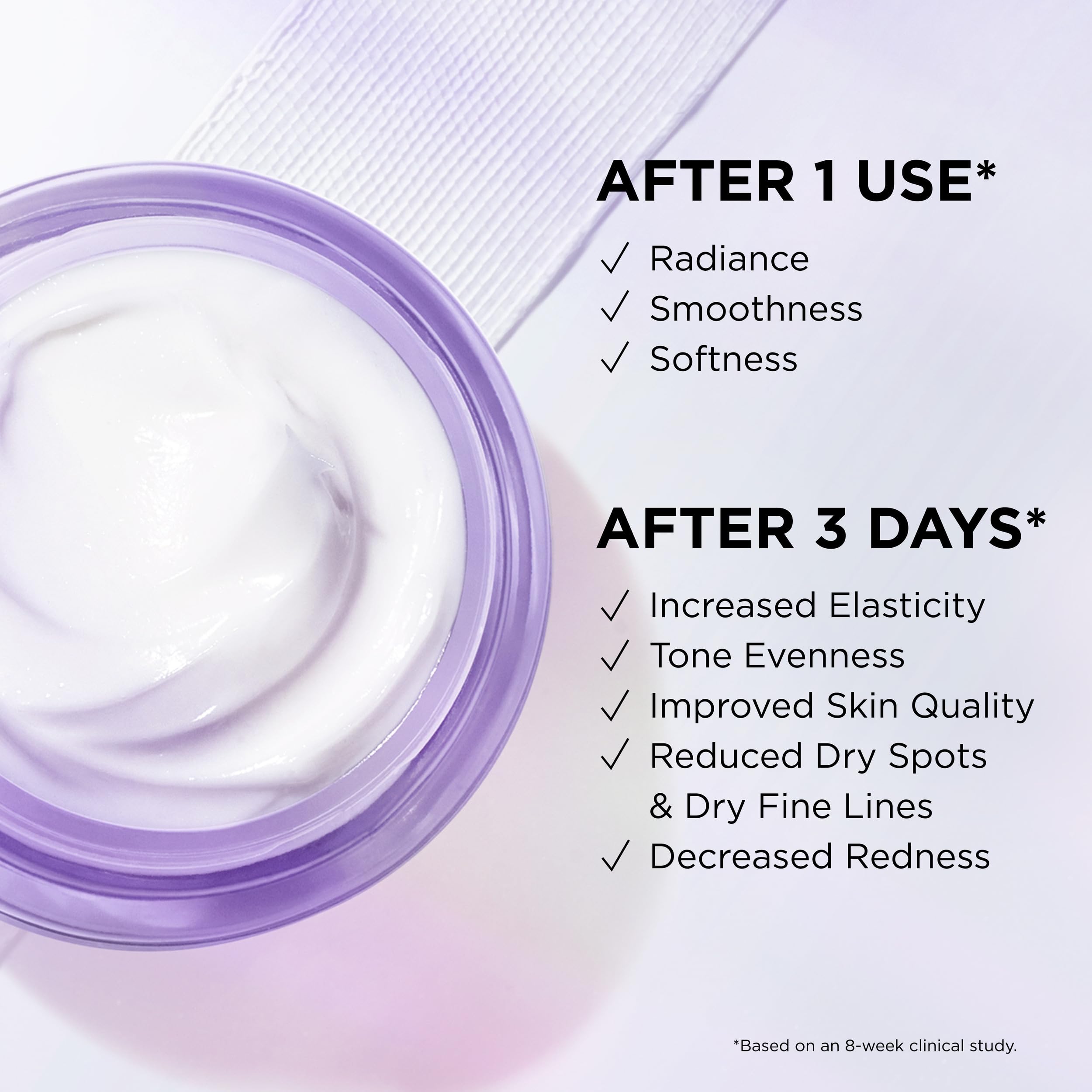 Confidence in a Cream Barrier Boost swirl texture demonstrates lightweight, fragrance-free hydration
