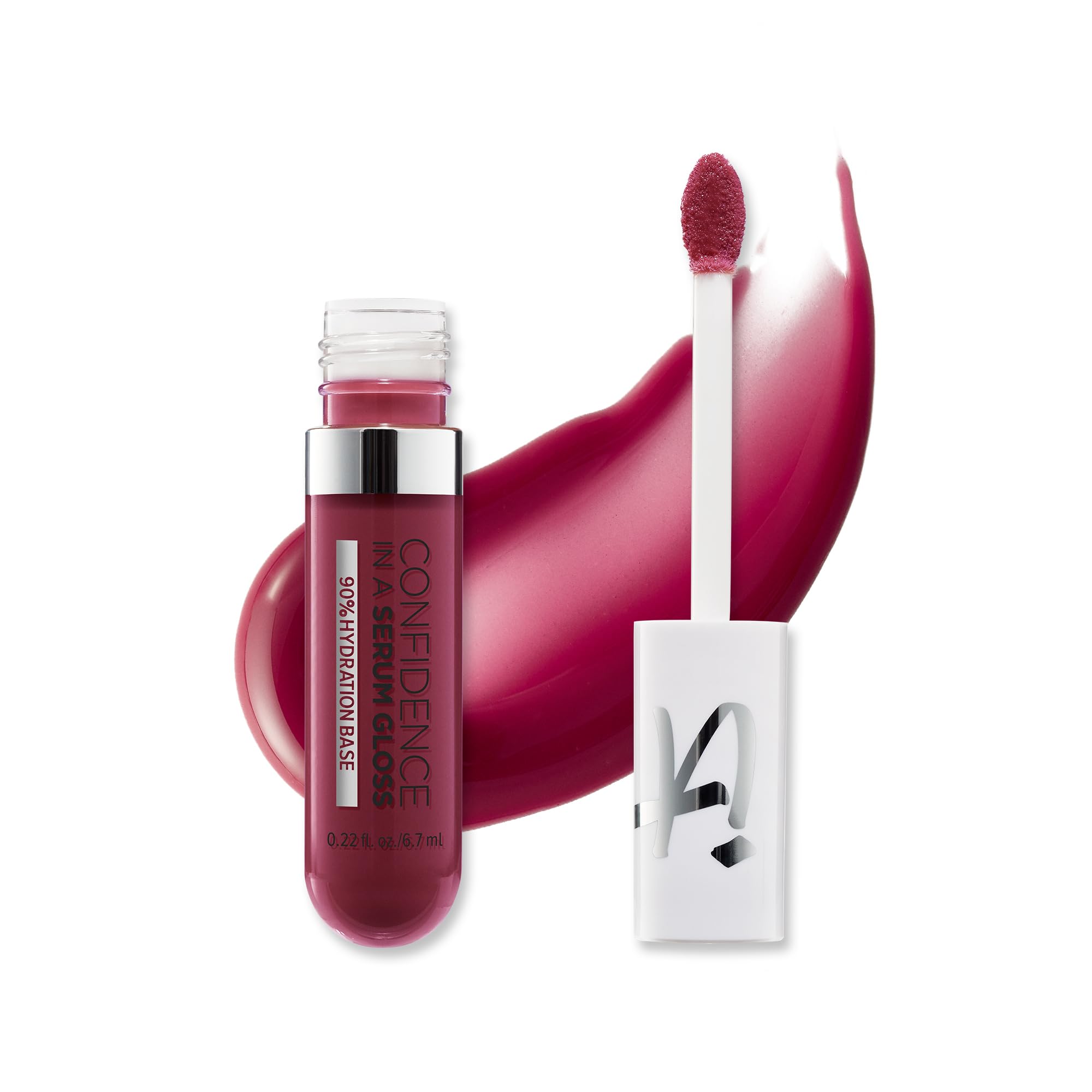 IT Cosmetics Confidence in a Serum Lip Gloss bottle glistens with high-shine hydration