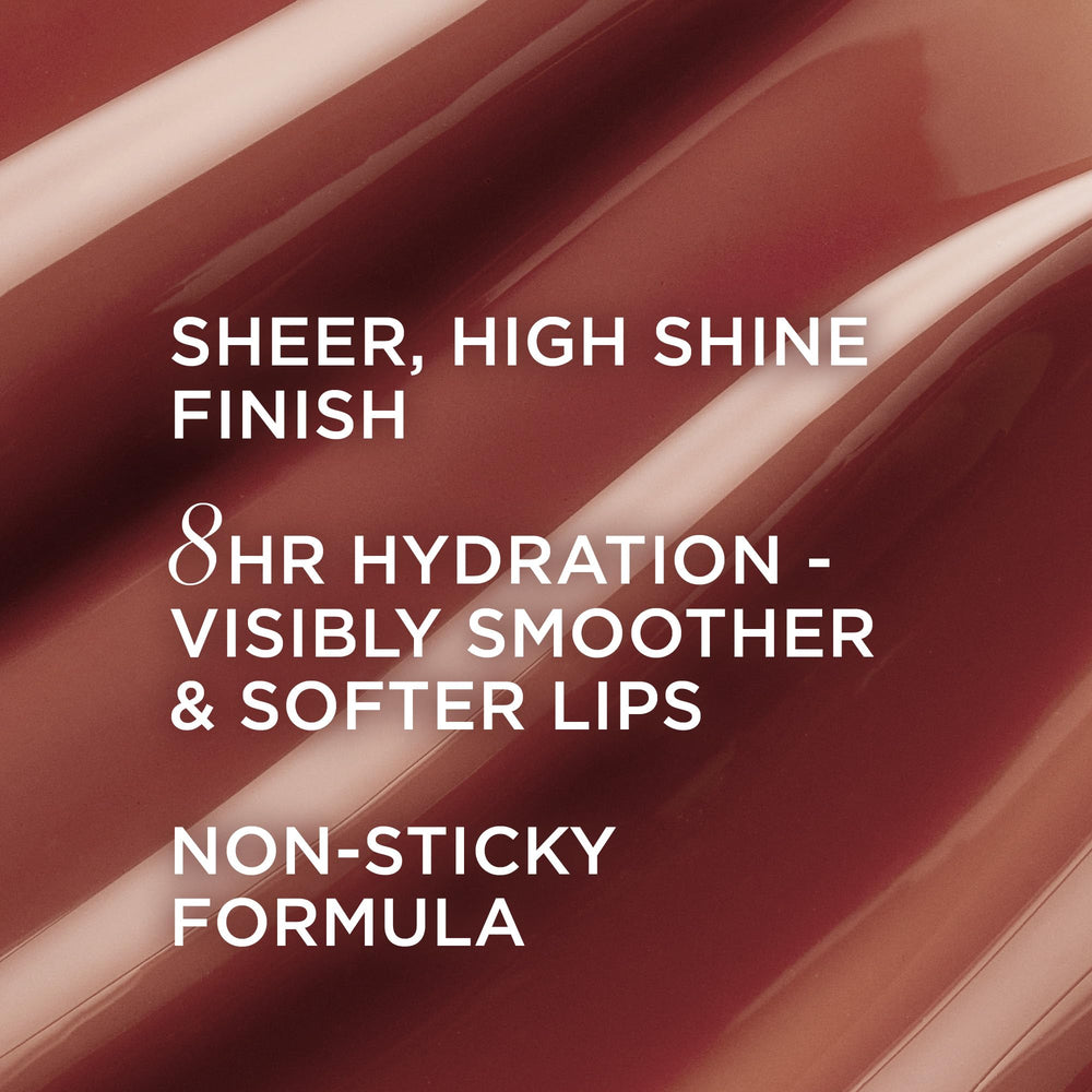 IT Cosmetics Self-Worth shade swatch on lips with soft pink beige sheen.
