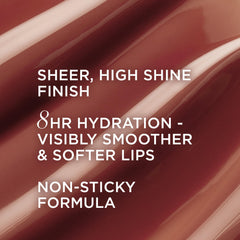 IT Cosmetics Self-Worth shade swatch on lips with soft pink beige sheen.