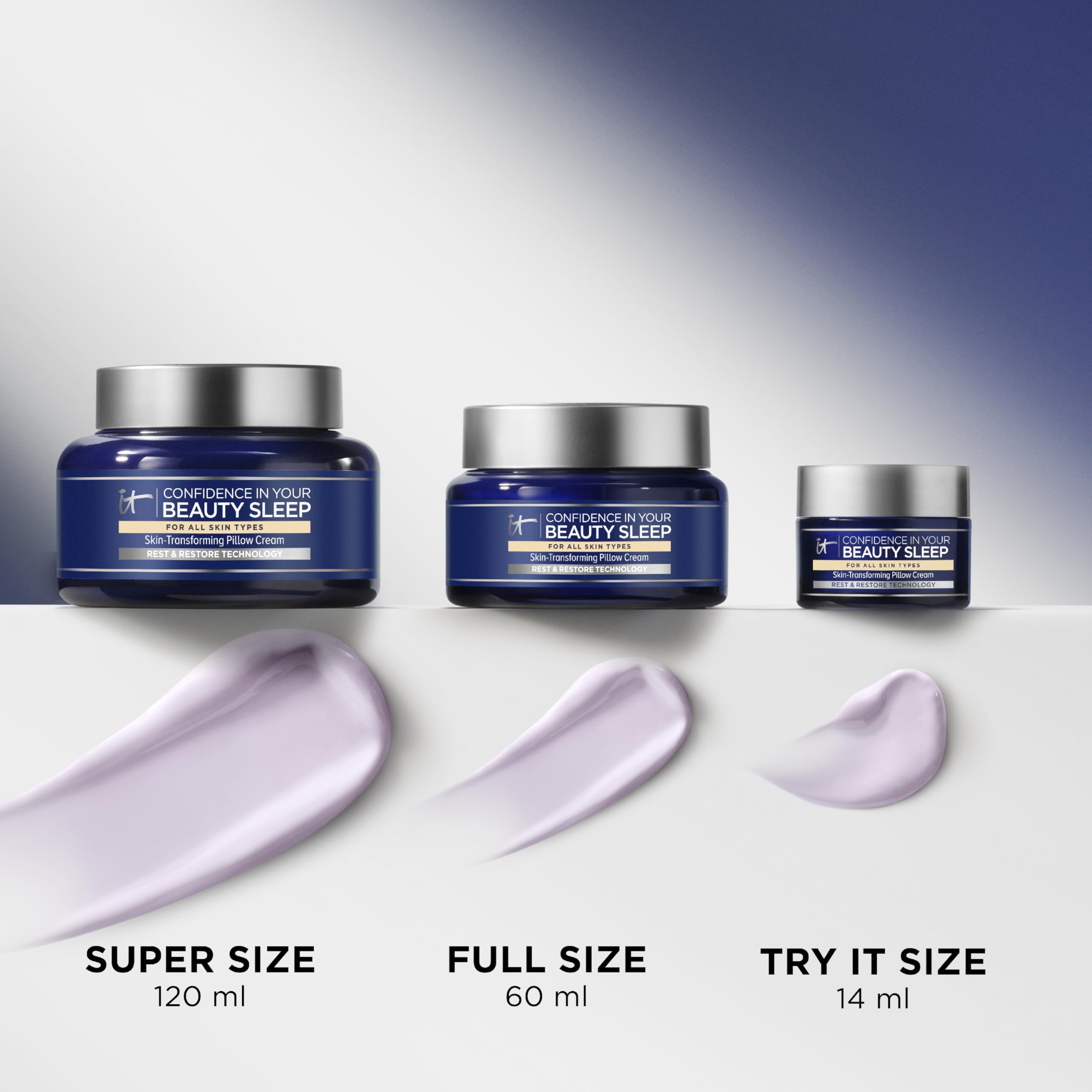 IT Cosmetics Confidence in Your Beauty Sleep night routine scene evokes premium self-care.