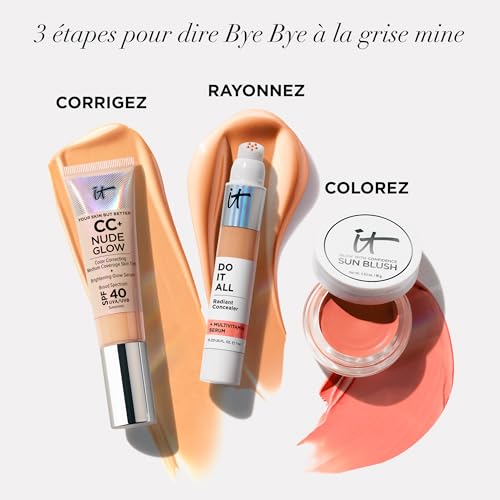 Brushed application showing seamless blending with Do It All Radiant Concealer.
