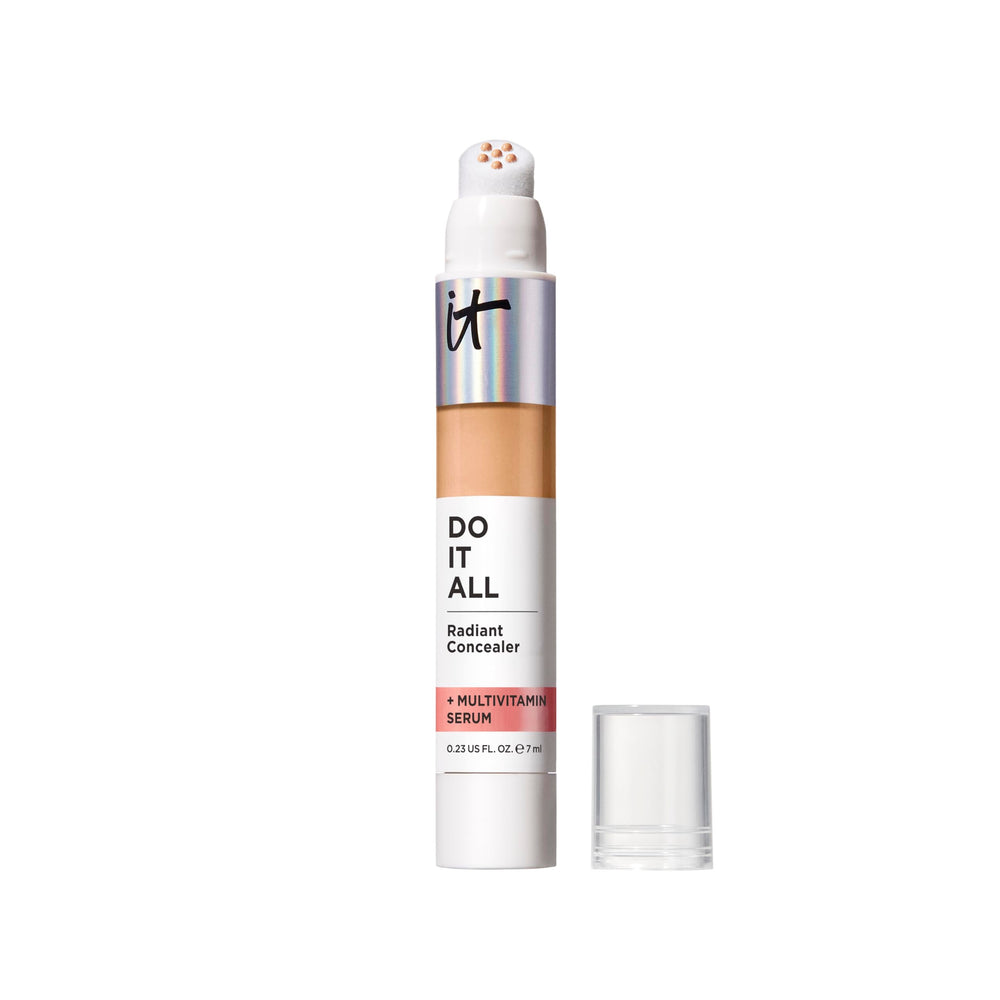 IT Cosmetics Do It All Radiant Concealer packaging close-up shows premium branding and hydration-ready formula.