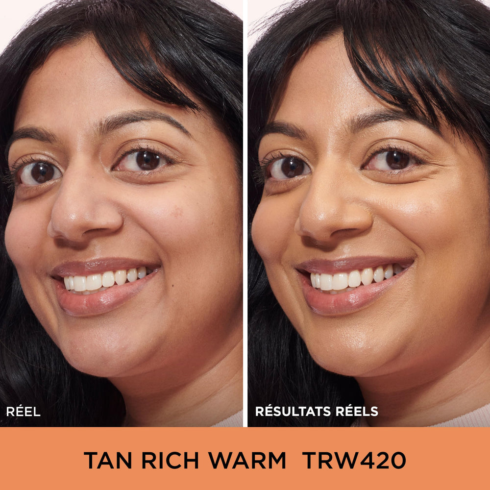 Swatch of IT Cosmetics Do It All Radiant Concealer on skin.