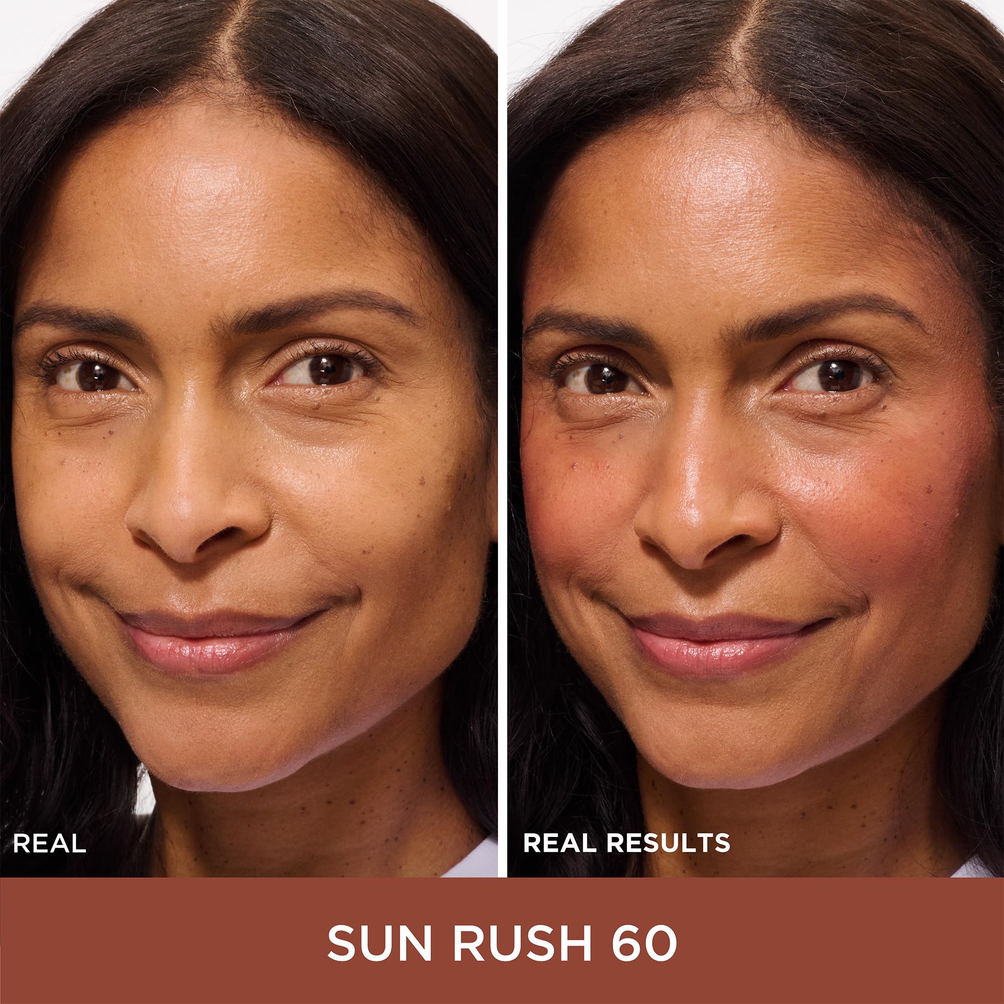 IT Cosmetics application with fingers enables quick blending.