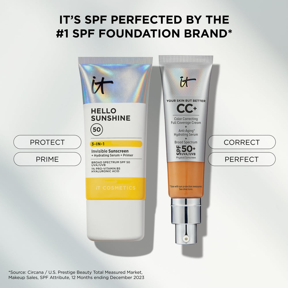 IT Cosmetics Hello Sunshine hydrating sunscreen ideal for dry skin