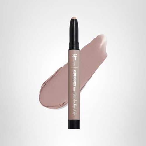 IT Cosmetics No-Tug Shadow Stick offers effortless fingertip blending for taupe color