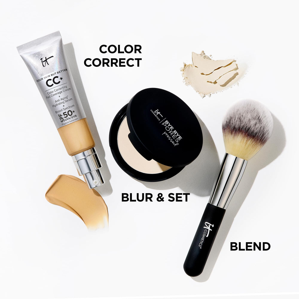 IT Cosmetics packaging and branding for the Bye Bye Pores compact.