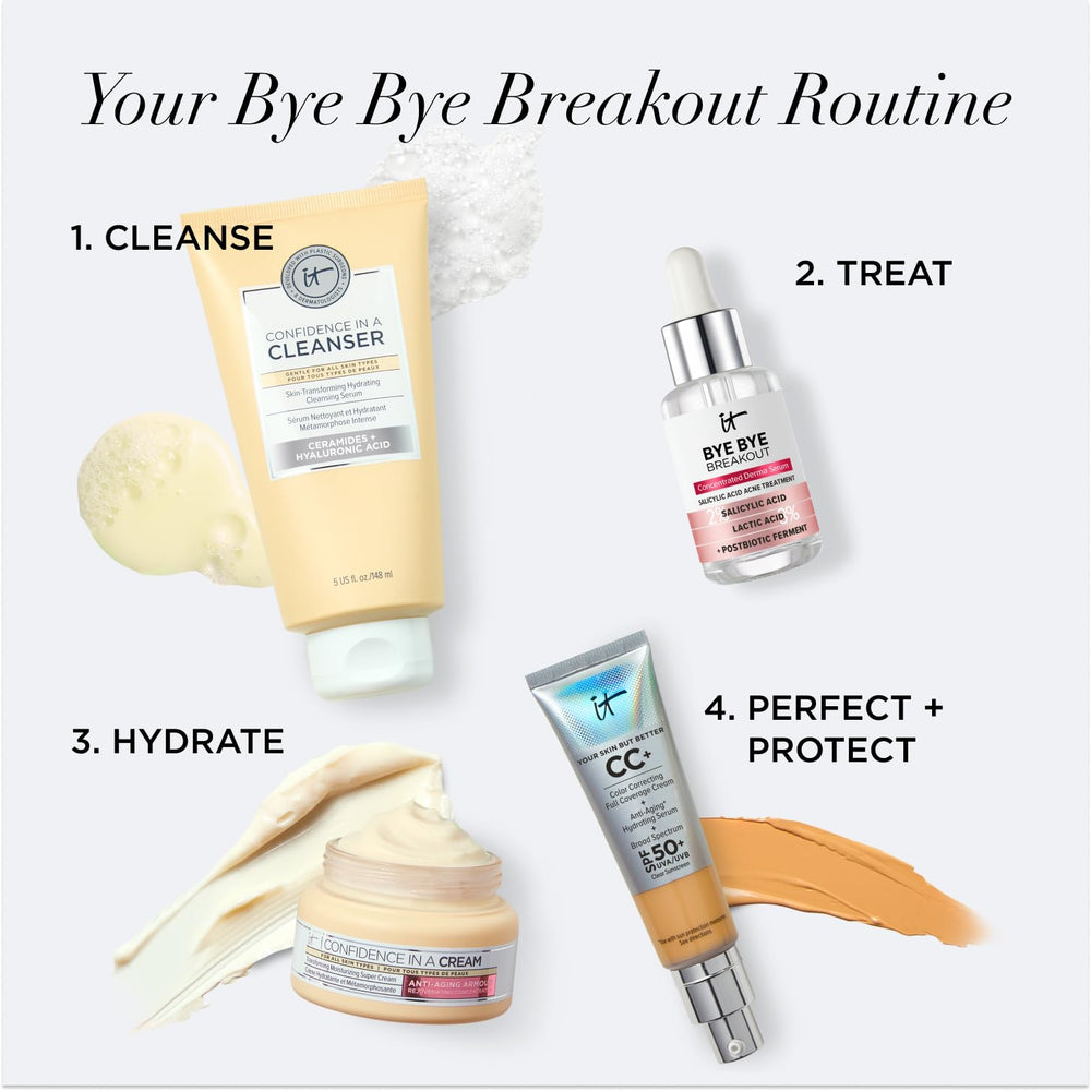 IT Cosmetics postbiotic ferment delivers soothing, balanced-feeling skin care benefits.