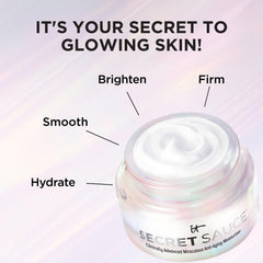 Closeup of ferment concentrate in IT Cosmetics Secret Sauce for hydration benefits.