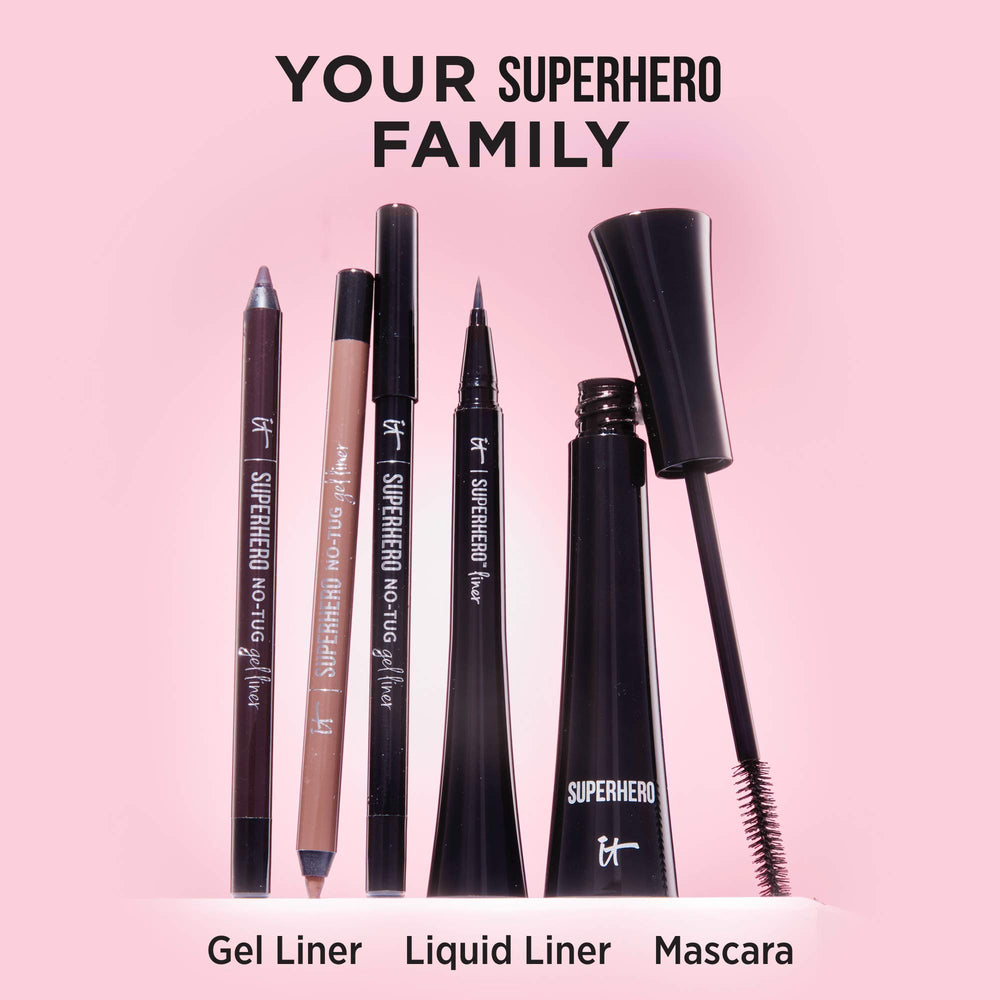 IT Cosmetics Superhero No-Tug Gel Eyeliner Brilliant Brown for smoky, blended looks