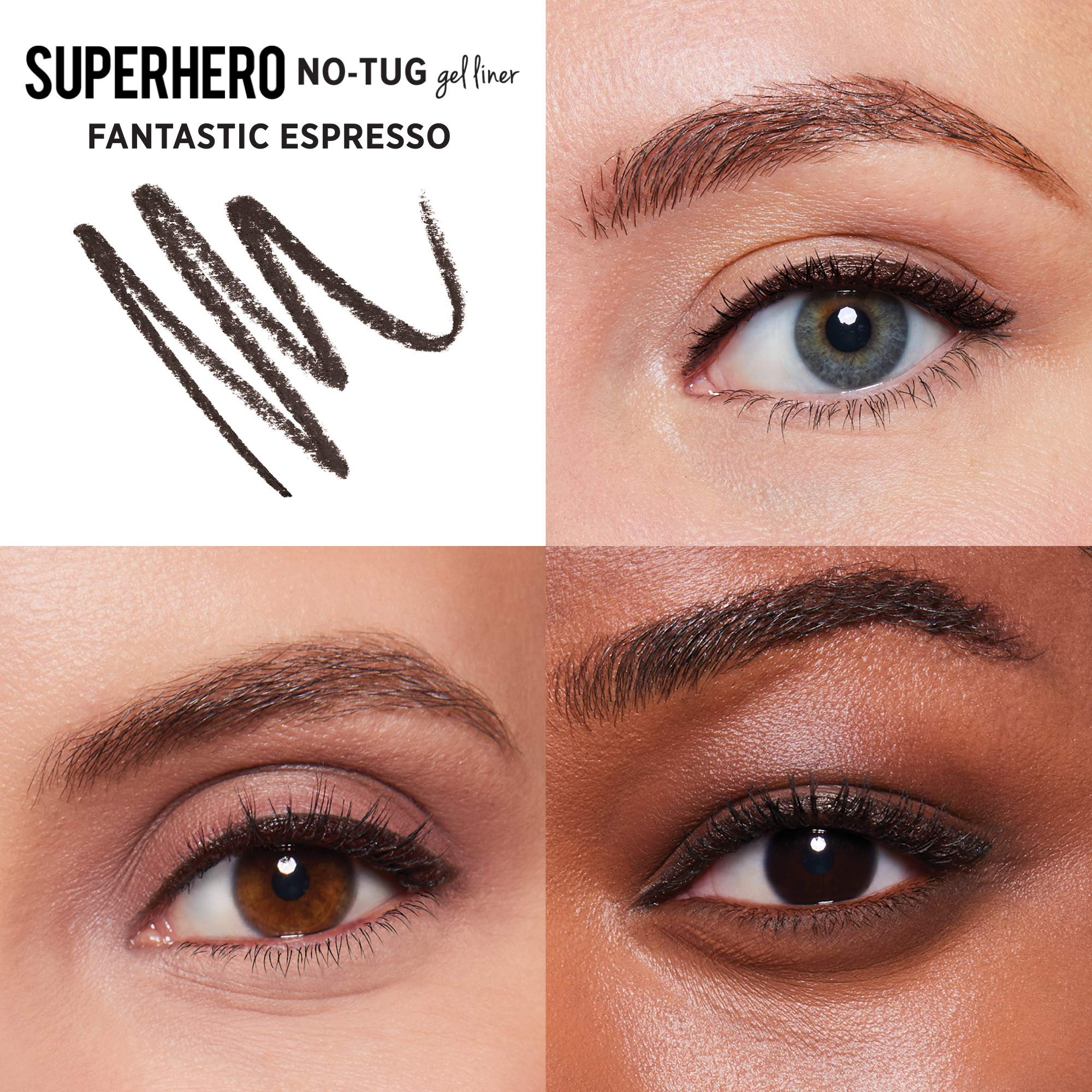 Close-up of creamy glide with Fantastic Espresso for precise lash line