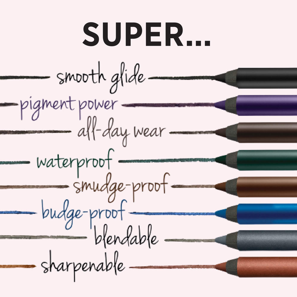 Waterproof wear indicator for IT Cosmetics Superhero No-Tug Gel Eyeliner Brilliant Brown