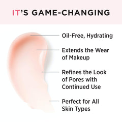 IT Cosmetics Your Skin But Better Primer Plus texture swatch hints at a smooth, pore-refined finish.