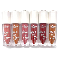 Italia Deluxe Stuck On You lip color 6-set packaging highlights long-lasting, rich tint.