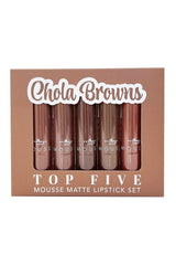 Italia Deluxe mousse lipstick swatches reveal rich pigments for versatile daytime and evening looks