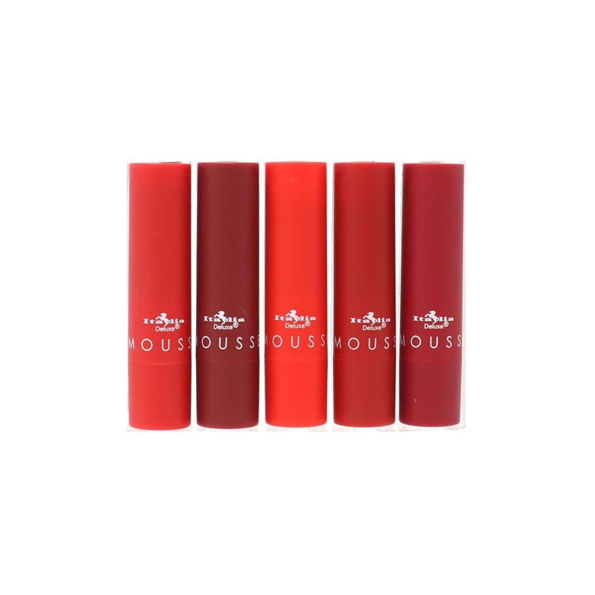 Italia Deluxe Marilyn swatch reveals classic red with smooth, lightweight feel.
